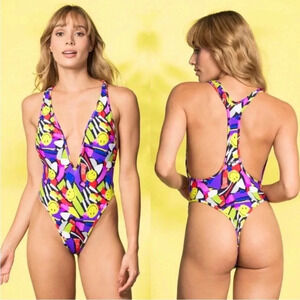 Maaji X Smiley one piece swimsuit